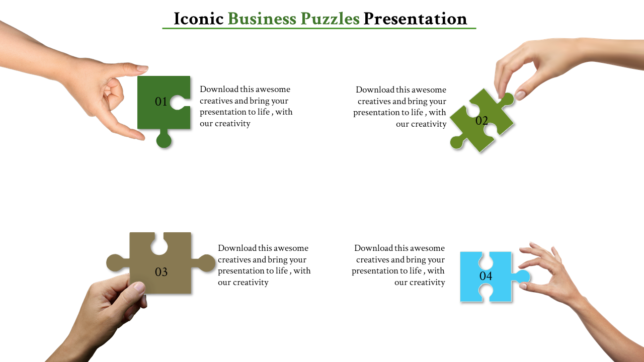 Puzzle In PowerPoint Presentation Templates